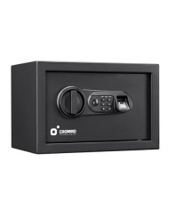 CAJA FUERTE ELECTRÓNICA CON DETECTOR DE HUELLA 200X310X200MM CROMAD