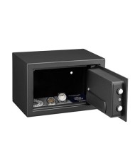 CAJA FUERTE ELECTRÓNICA CON DETECTOR DE HUELLA 200X310X200MM CROMAD