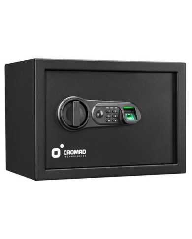 CAJA FUERTE ELECTRÓNICA CON DETECTOR DE HUELLA 250X350X250MM CROMAD