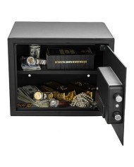 CAJA FUERTE ELECTRÓNICA CON DETECTOR DE HUELLA 300X380X300MM CROMAD