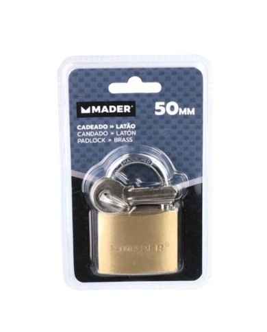 CANDADO LATON, 50 MM MADER