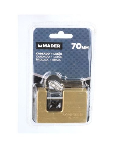 CANDADO LATON, 70 MM MADER