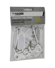 ETIQUETAS PARA LLAVES BLANCA 25 Udes. MADER