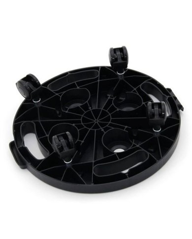 PLATAFORMA REDONDA CON RUEDAS 300X300X30MM ARTPLAST