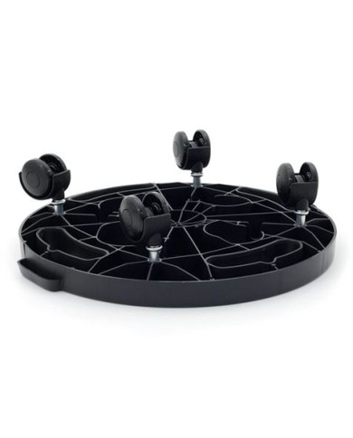 PLATAFORMA REDONDA CON RUEDAS 300X300X30MM ARTPLAST