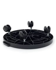 PLATAFORMA REDONDA CON RUEDAS 300X300X30MM ARTPLAST