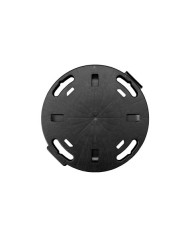 PLATAFORMA REDONDA GRANDE CON RUEDAS 400X400X40MM ARTPLAST