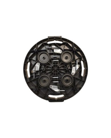 PLATAFORMA REDONDA GRANDE CON RUEDAS 400X400X40MM ARTPLAST