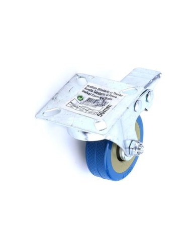 RUEDA GIRATORIA 50MM CON FRENO MADER