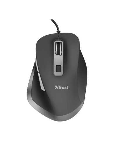 RATON TRUST FYDA WIRED COMFORT ERGONOMICO ECO USB BLACK