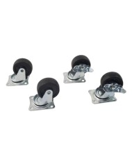 RUEDA GOMA GIRATORIA 50MM, 35KG SAURIUM