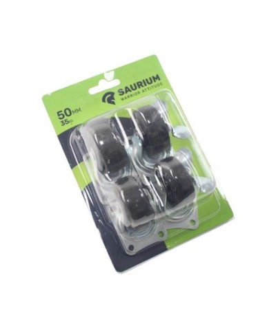 RUEDA GOMA GIRATORIA 50MM, 35KG SAURIUM