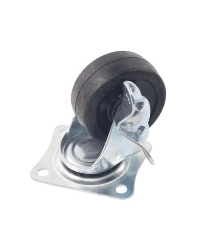 RUEDA GOMA GIRATORIA 50MM, 35KG SAURIUM