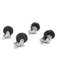 RUEDA GOMA GIRATORIA 75MM, 50KG SAURIUM