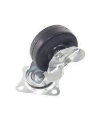 RUEDA GOMA GIRATORIA 75MM, 50KG SAURIUM