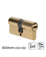 BOMBIN LATON 60MM 30+30MM LEVA LARGA LLAVE SEGURIDAD