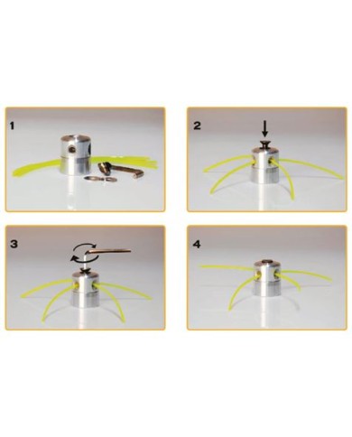 CABEZAL UNIVERSAL DE ALUMINIO PARA DESBROZADORAS CON HILO BLIM