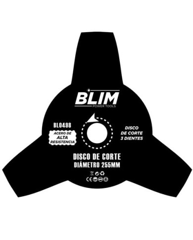 DISCO DE CORTE 3 DIENTES PARA DESBROZADORAS BLIM