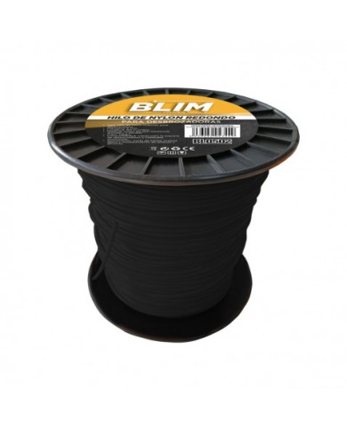 HILO DE NYLON REDONDO PARA DESBROZADORAS 4MMX163MTRS BLIM