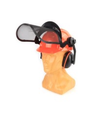 CASCO + PROTECTOR FACIAL + AURICULARES MADER