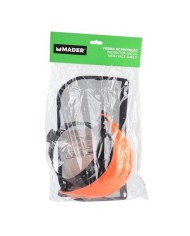 VISERA DE PROTECCION FACIAL METALICA NARANJA MADER