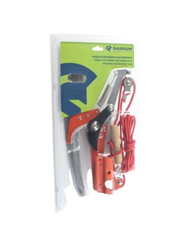 TIJERA DE PODAR CON SERRUCHO EXTENSIBLE SAURIUM