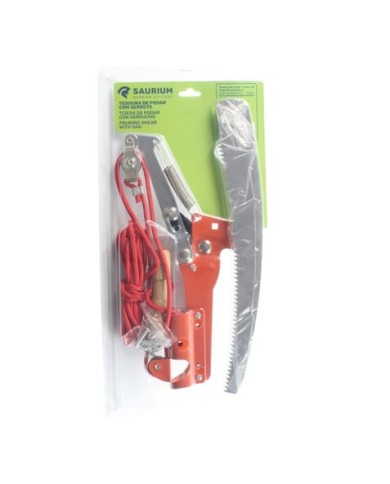 TIJERA DE PODAR CON SERRUCHO EXTENSIBLE SAURIUM
