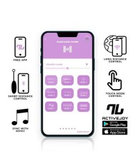 HUEVO MASTURBADOR VIBRADOR FEMENINO CON APP AZUL/VIOLETA INTOYOU