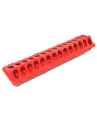 COMEDERO RECTANGULAR PARA AVES 50CM. MADER