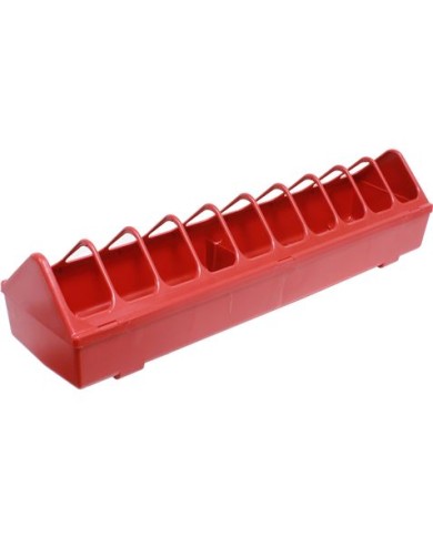 COMEDERO RECTANGULAR PARA AVES 60x15CM. MADER