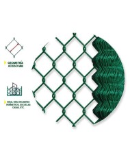 MALLA DE VALLADO PLASTIFICADA 60X60X2.9MM 1.5X25 METROS SUNGARDEN