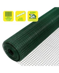 TELA METLICA PLASTIFICADA 16X16X1.2MM 1X10 METROS SUNGARDEN