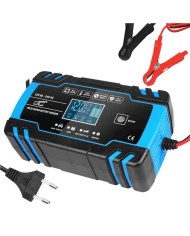 CARGADOR BATERIAS AUTOMATICO 12/24V 8A LX1204