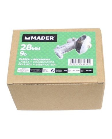 CABEZAL DESBROZADORA 28MM. 9D MADER
