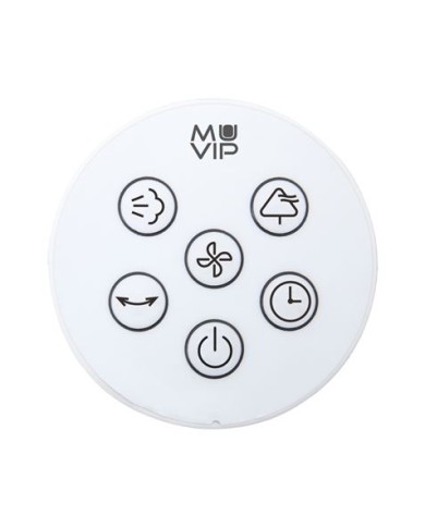 REAC VENTILADOR NEBULIZADOR DESIGN PRO 80W CON MANDO Y LUZ LED MUVIP