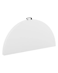 REACONDICIONADA MESA DE RESINA REDONDA PLEGABLE 160X74CM 4.5CM SUNGARDEN