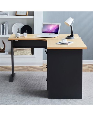 REACONDICIONADO A MESA ESCRITORIO MS900 140X120X75CM L DERECHA + CAJONERA
