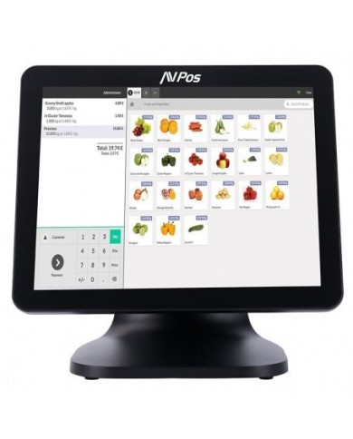 TPV AVPOS K5000 PLUS 15 ALUMINIO INTEL I7/8GB/128GB/LAN 1000/WIFI/MULTIM 3YR GAR/W11PRO