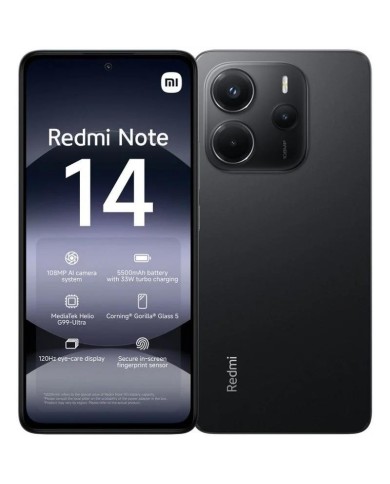 SMARTPHONE XIAOMI REDMI NOTE 14 6.67 8GB/256GB/108MP/NFC/4G BLACK