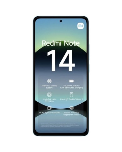 SMARTPHONE XIAOMI REDMI NOTE 14 6.67 6GB/128G/108MP/NFC/4G BLUE