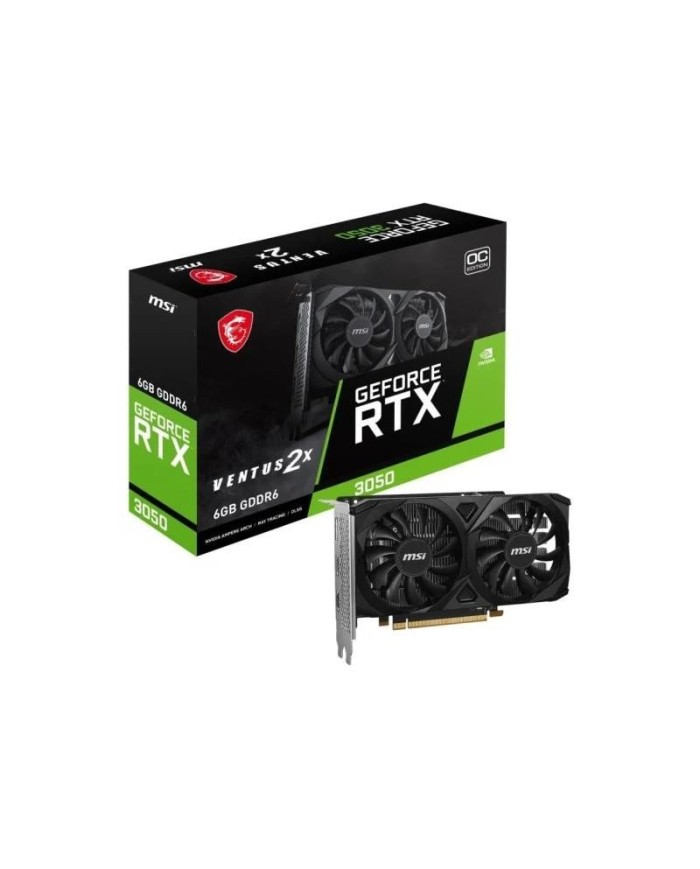 TARJETA DE VIDEO MSI RTX 3050 VENTUS 2X E OC 6GB DDR6