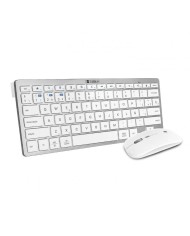TECLADO + RATON SUBBLIM MULTIDISPOSITVO WIRELESS WHITE/SILVER