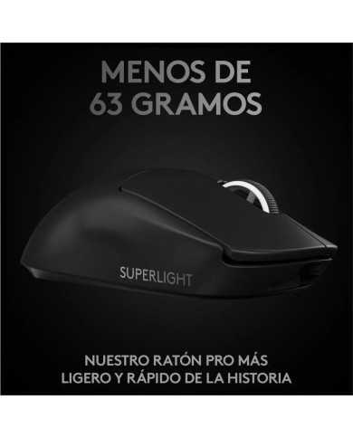 RATON LOGITECH PRO X SUPERLIGHT GAMING WIRELESS BLACK RATON LOGITECH PRO X SUPERLIGHT GAMING WIRELESS BLACK