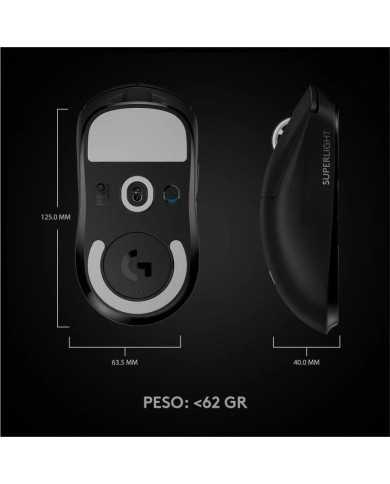 RATON LOGITECH PRO X SUPERLIGHT GAMING WIRELESS BLACK RATON LOGITECH PRO X SUPERLIGHT GAMING WIRELESS BLACK