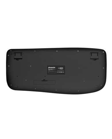 TECLADO PHOENIX K201 ERGONOMICO WIRELESS BLACK TECLADO PHOENIX K201 ERGONOMICO WIRELESS BLACK