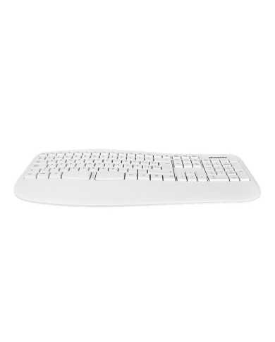TECLADO PHOENIX K201 ERGONOMICO WIRELESS WHITE TECLADO PHOENIX K201 ERGONOMICO WIRELESS WHITE