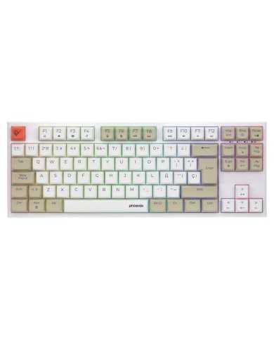 TECLADO PHOENIX ROYAL GAMING MECANICO TKL USB RGB WHITE TECLADO PHOENIX ROYAL GAMING MECANICO TKL USB RGB WHITE