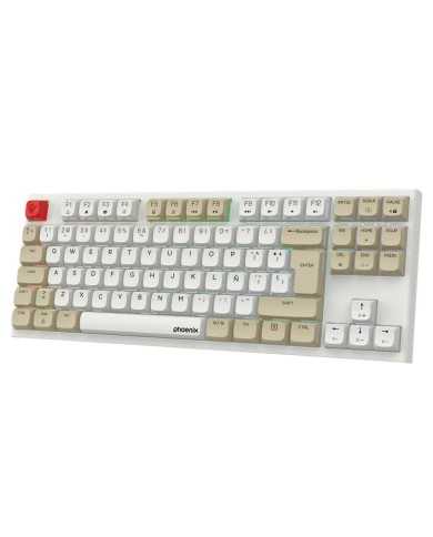 TECLADO PHOENIX ROYAL GAMING MECANICO TKL USB RGB WHITE TECLADO PHOENIX ROYAL GAMING MECANICO TKL USB RGB WHITE