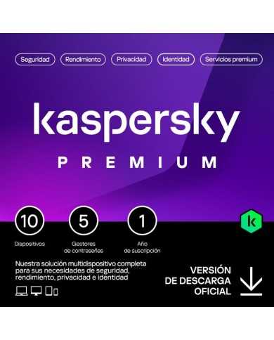 ANTIVIRUS KASPERSKY PREMIUM 1YEAR 10L PC/MAC/ANDROID/IOS L.ELECTRONICA