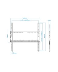 SOPORTE PARED TV MONITOR TOOQ 32-70 45KG BLACK